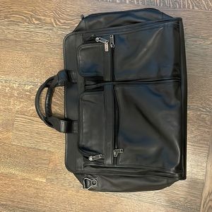 Tumi Alpha 2 Expondable Checkpoint organizer black leather Briefcases